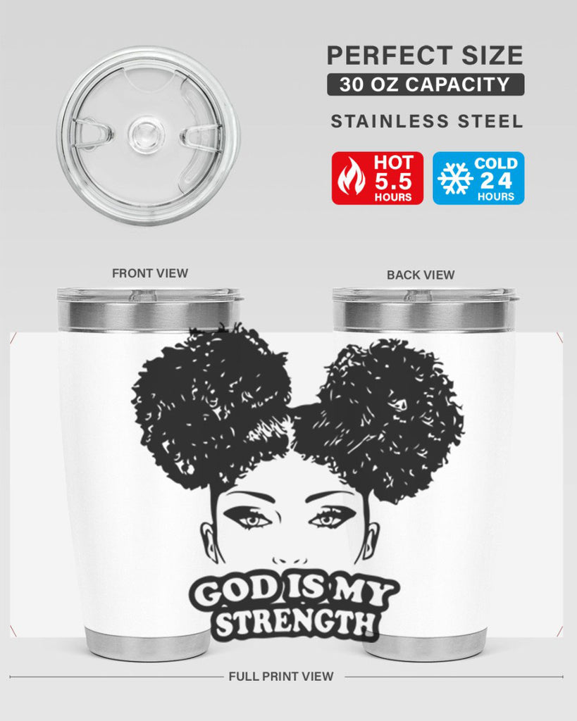 god is my strength 2#- women-girls- Tumbler