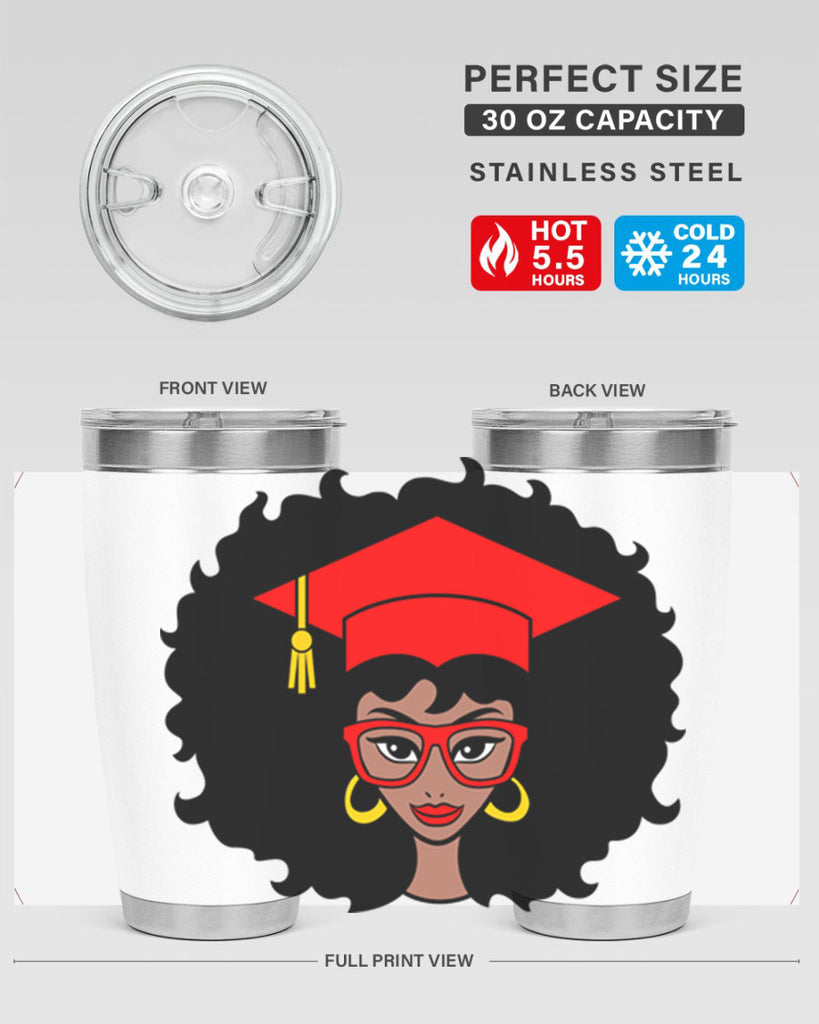 graduation black woman 32#- women-girls- Tumbler