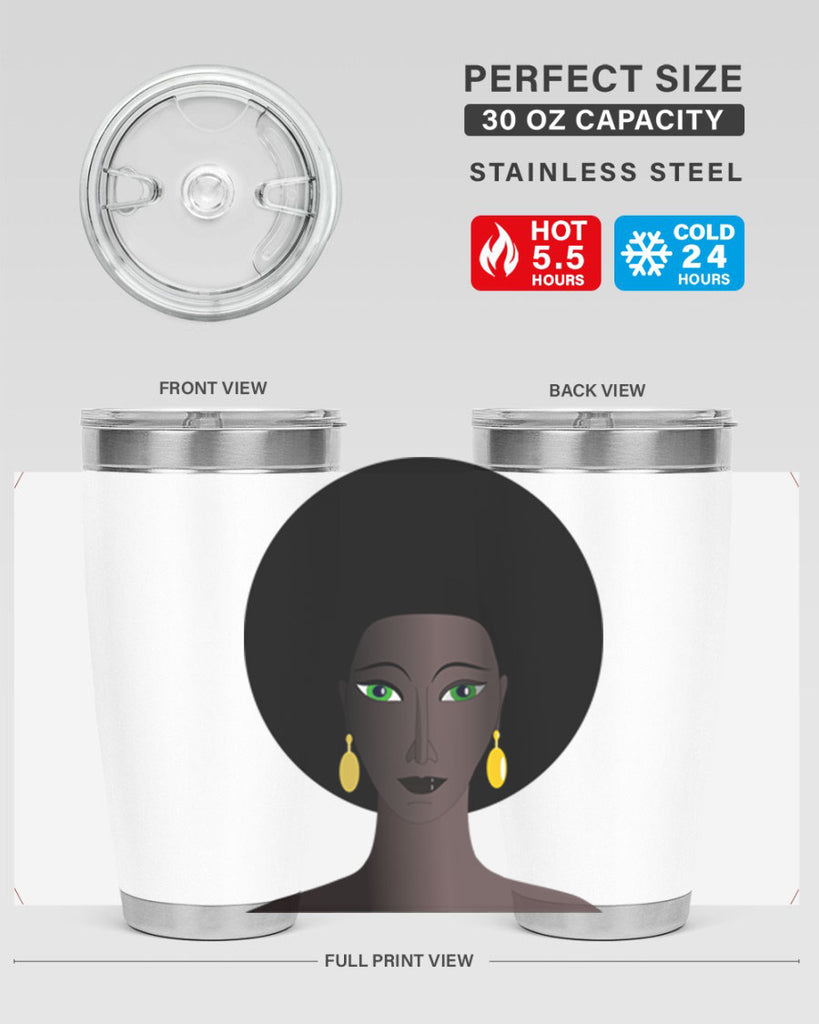 machovka black woman with green eyes 27#- women-girls- Tumbler