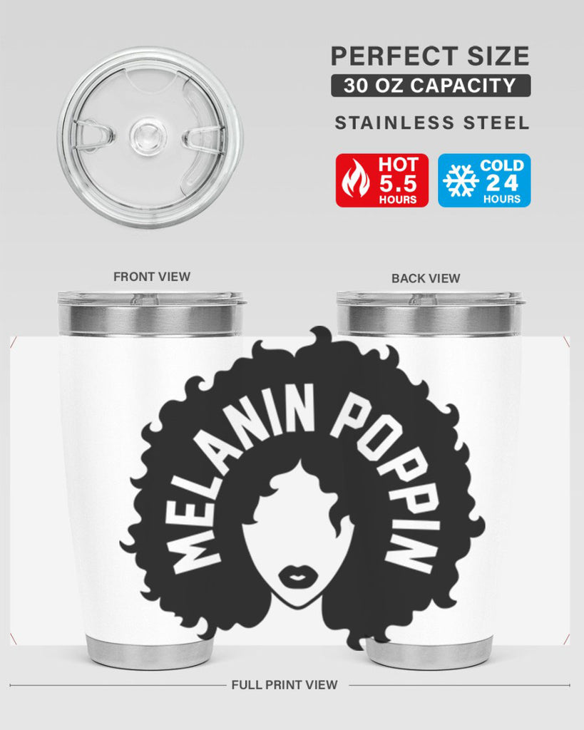 melanin poppin 26#- women-girls- Tumbler