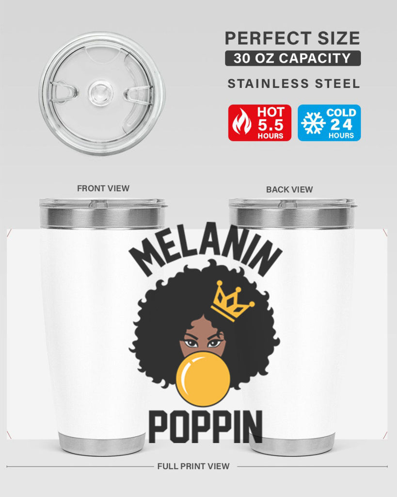 melanin poppin afro girl 25#- women-girls- Tumbler