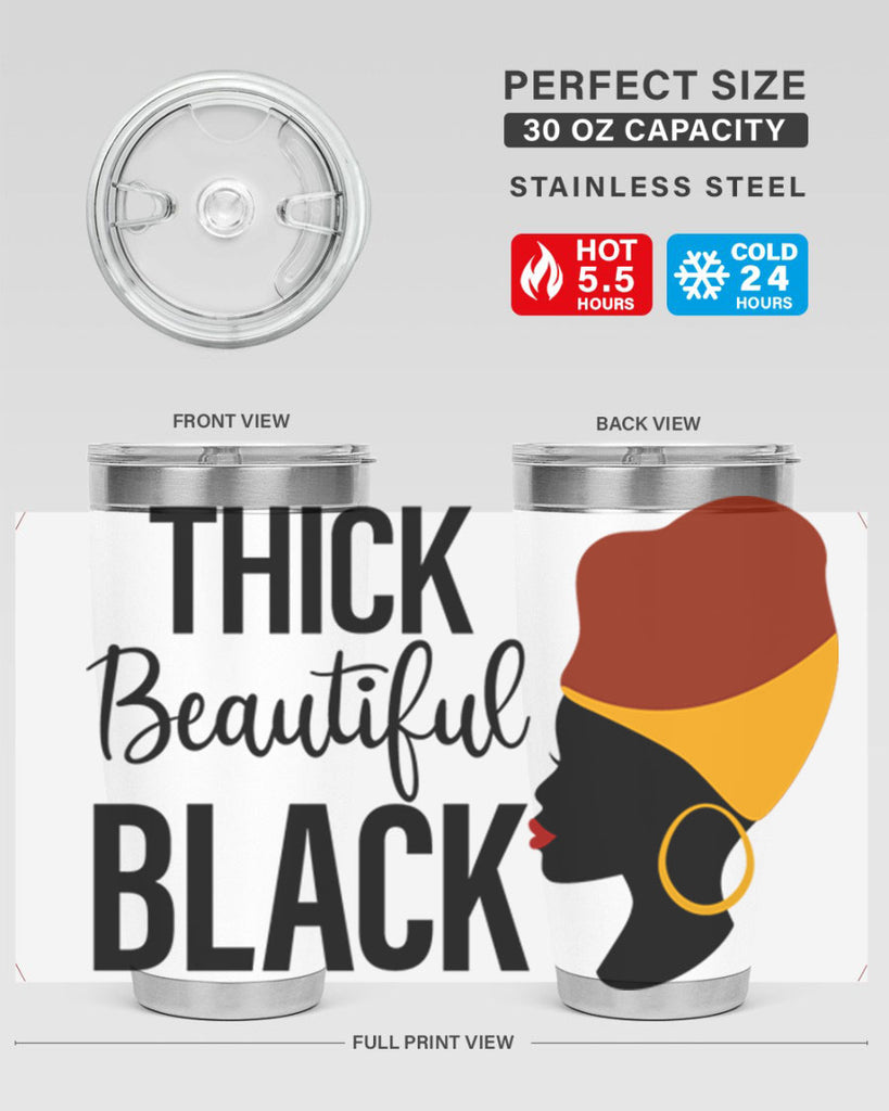 thick beautiful black Style 4#- women-girls- Tumbler