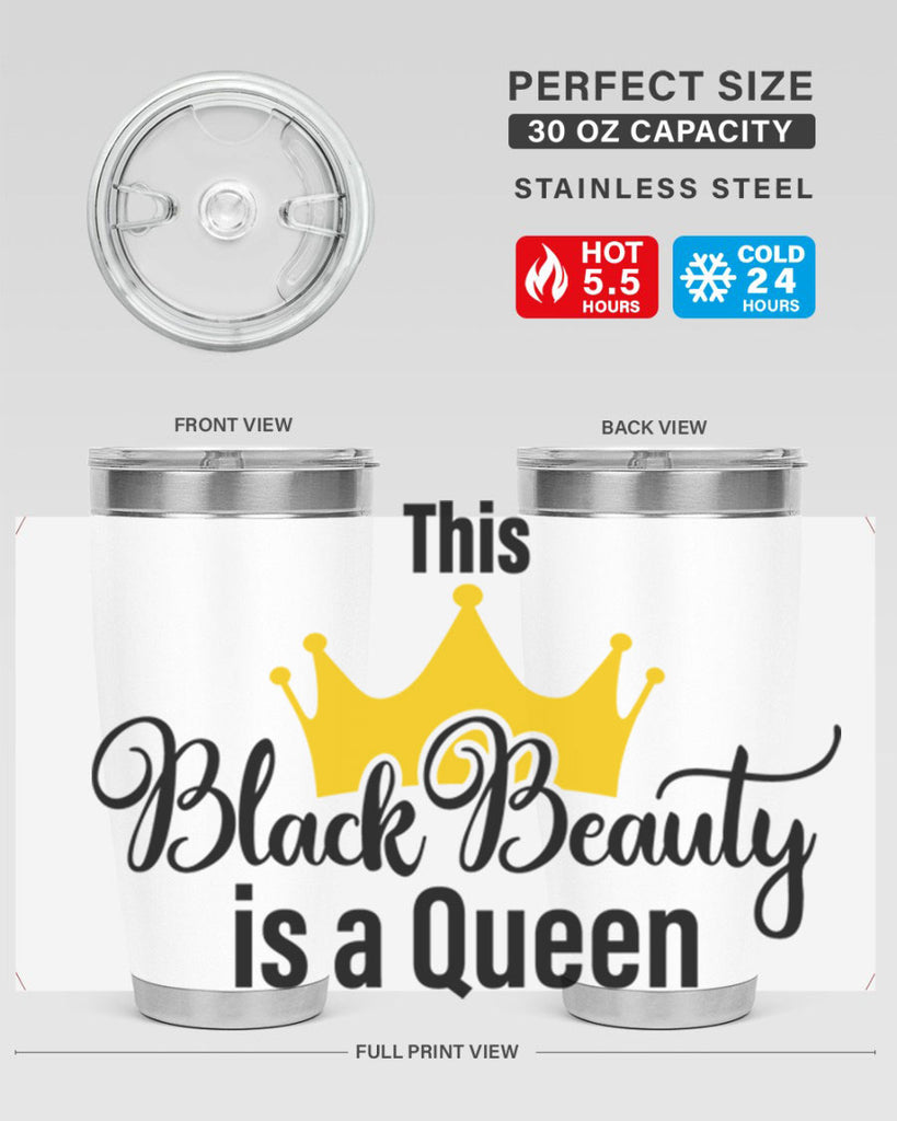 this black beauty is a queen Style 3#- women-girls- Tumbler