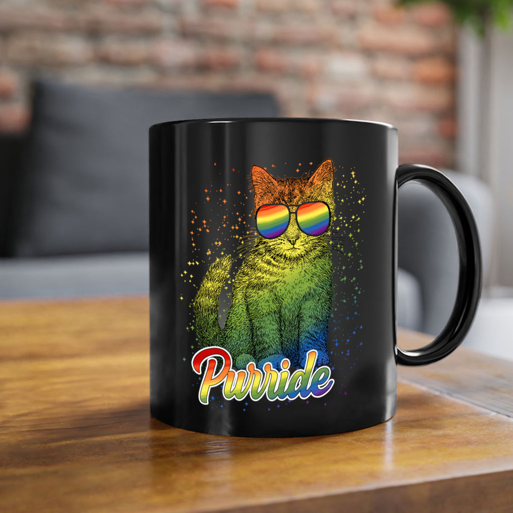 Cat Purride Lgbt Flag  Png 57#- lgbt-Mug / Coffee Cup