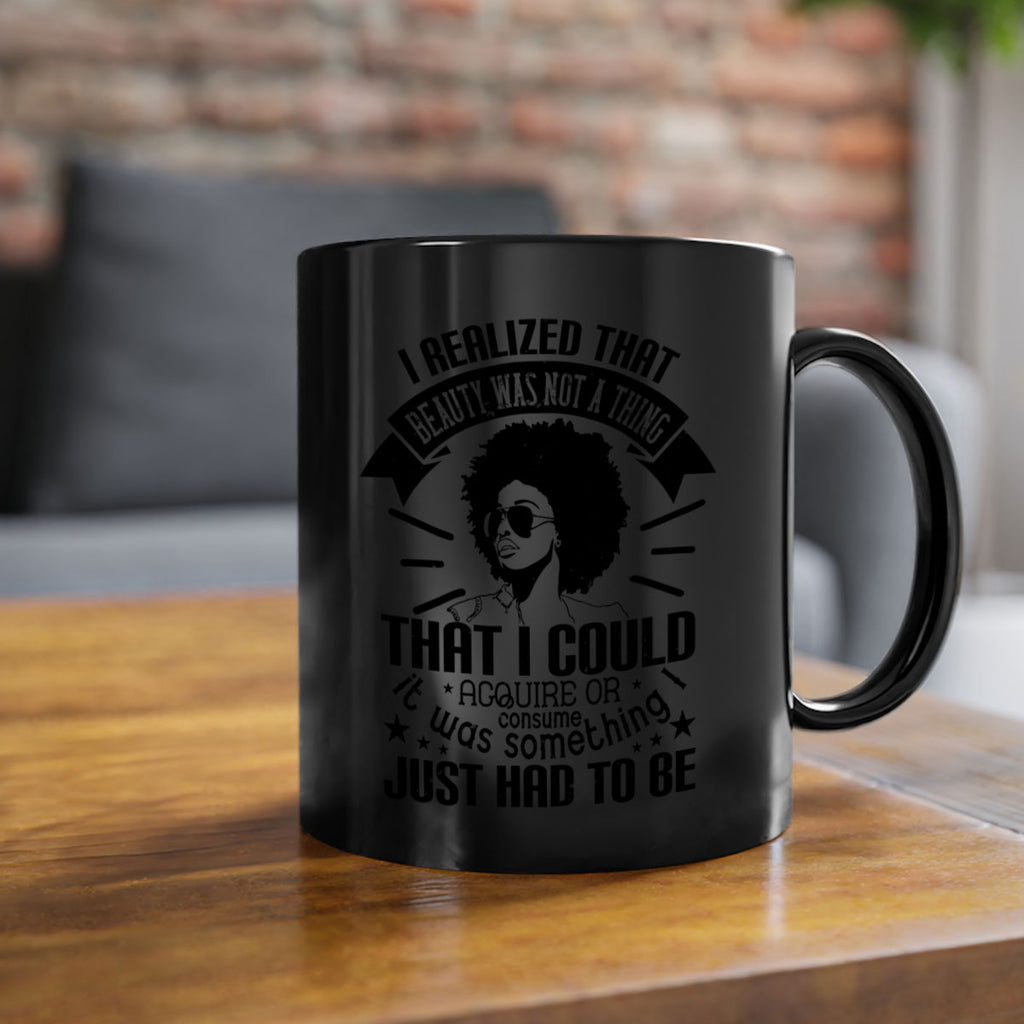 I realized that beauty was not a thing that I could acquire or consume Style 26#- Afro - Black-Mug / Coffee Cup
