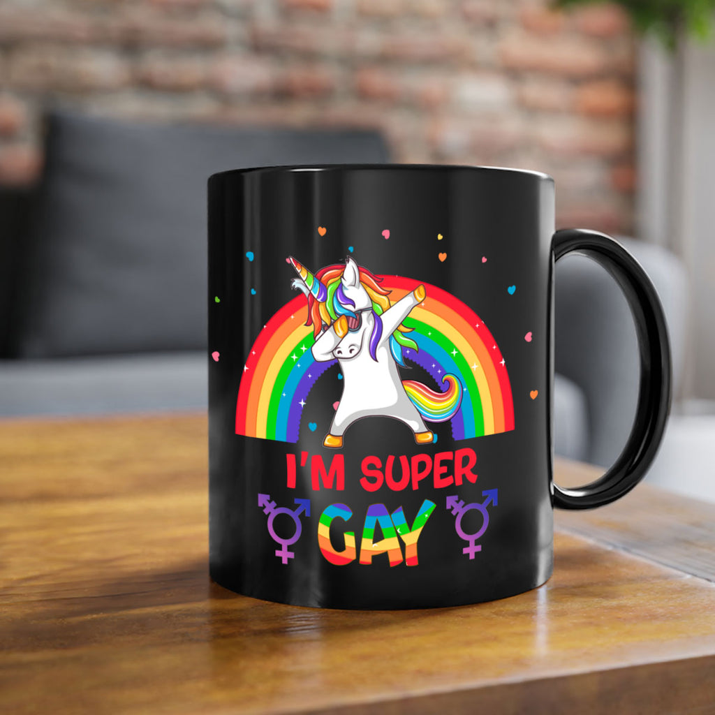 IM Super Gay Lgbt Pride Unicorn Png 44#- lgbt-Mug / Coffee Cup
