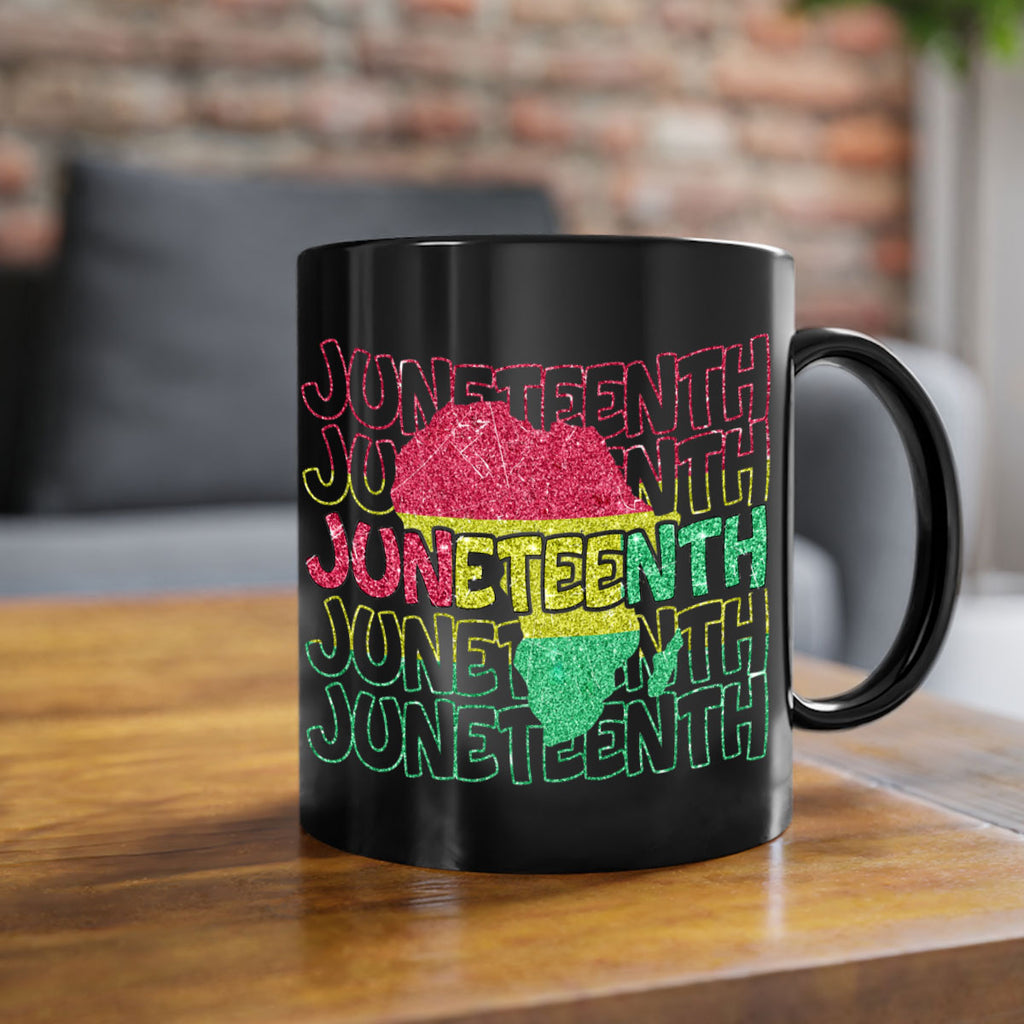 Juneteenth Fist Black History 1865 Png 13#- juneteenth-Mug / Coffee Cup