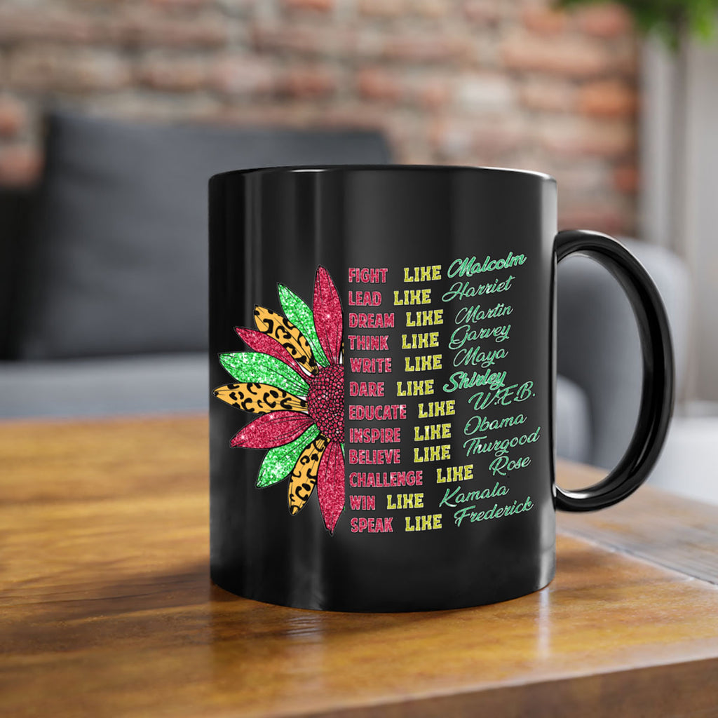 Juneteenth Sunflower Design 17#- juneteenth-Mug / Coffee Cup
