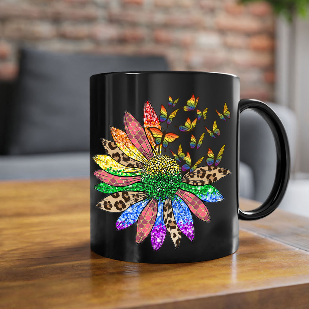 Lgbt Butterfly Sunflower  Png 52#- lgbt-Mug / Coffee Cup