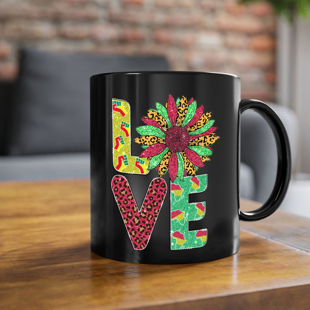 Love Juneteenth Day Fist Sunflower Png 7#- juneteenth-Mug / Coffee Cup