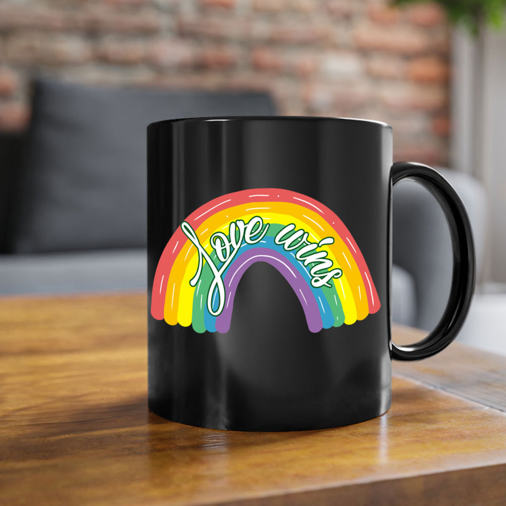Love Wins Rainbow Lgbt Pride Png 28#- lgbt-Mug / Coffee Cup