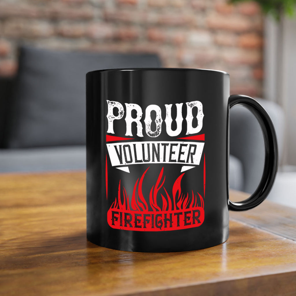 Proud Volunteer Firefighter Style 35#-Volunteer-Mug / Coffee Cup