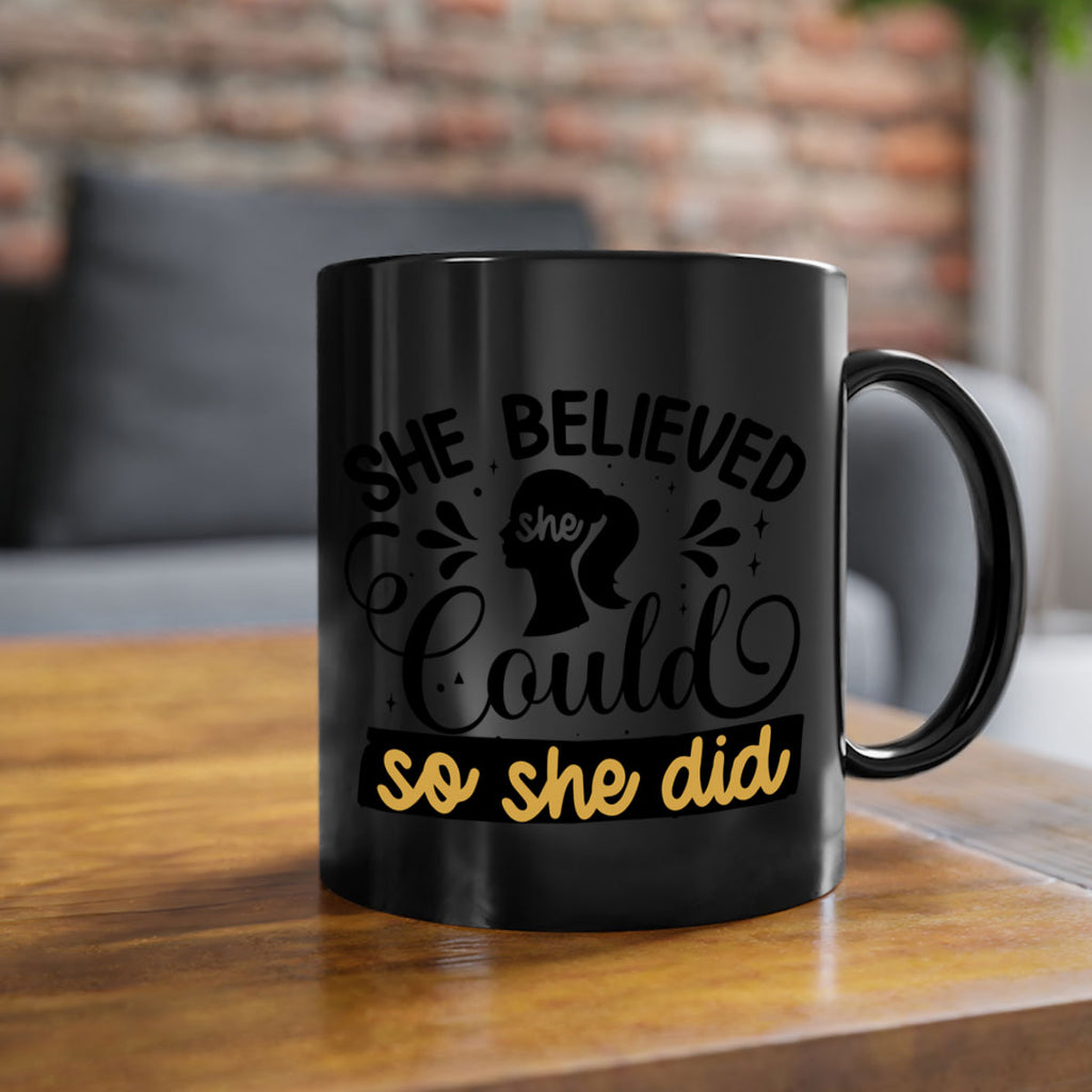 She believed she could she did Style 7#- Black women - Girls-Mug / Coffee Cup
