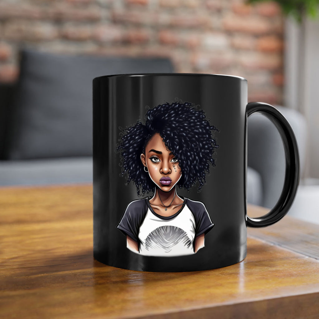 Sparkling Black Girl Design 18#- Black women - Girls-Mug / Coffee Cup
