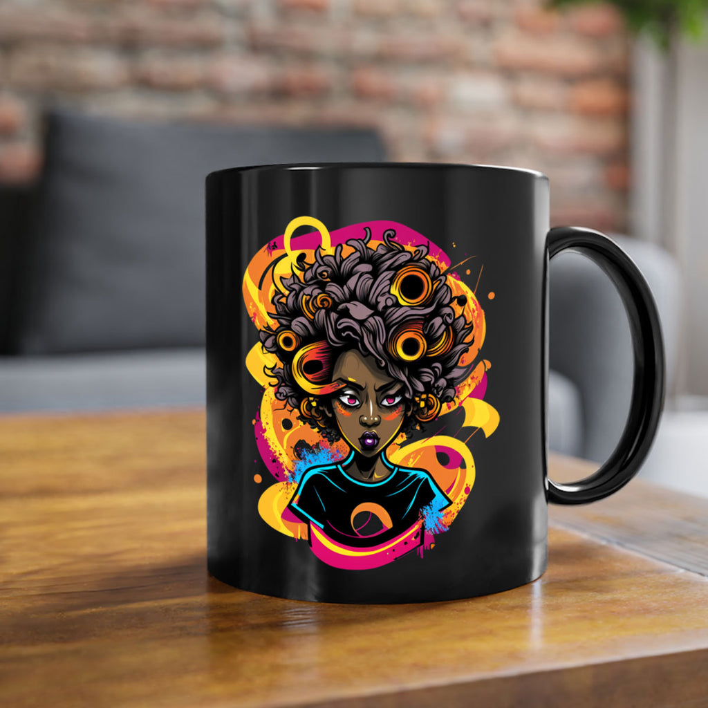 Sparkling Black Girl Design 6#- Black women - Girls-Mug / Coffee Cup