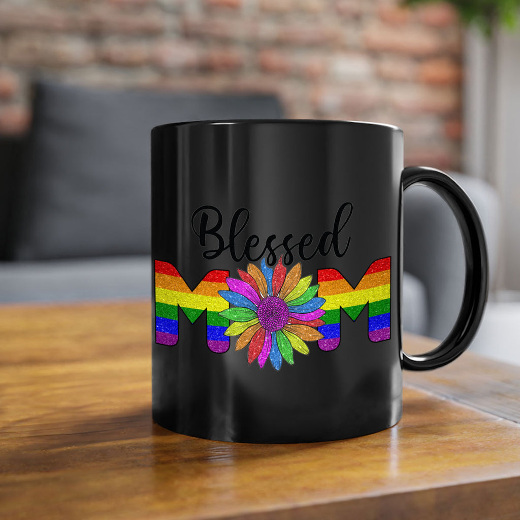 Sunflower Lgbt Blessed Mom  51#- lgbt-Mug / Coffee Cup