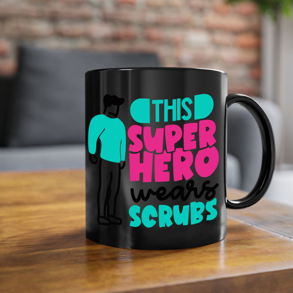 This Superhero Wears Scrubs Style Style 19#- nurse-Mug / Coffee Cup