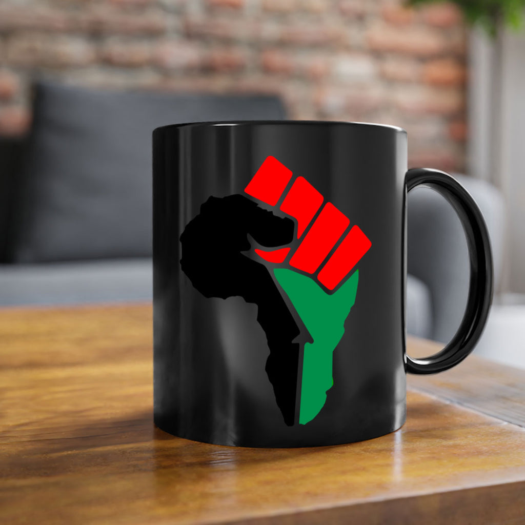 african power fist 274#- black words - phrases-Mug / Coffee Cup