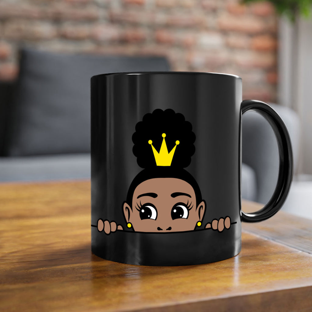 afro puff crown girl 2#- Black women - Girls-Mug / Coffee Cup