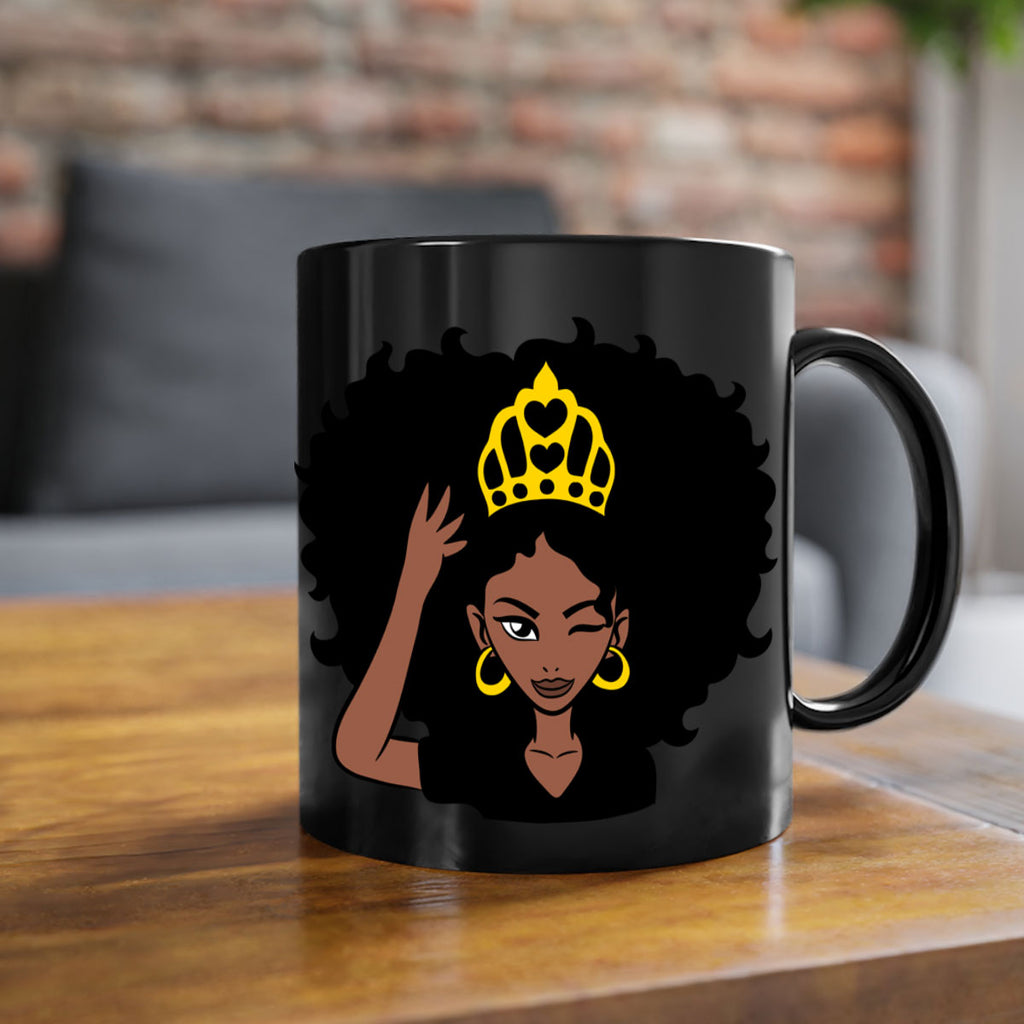 afro queen crown 72#- Black women - Girls-Mug / Coffee Cup