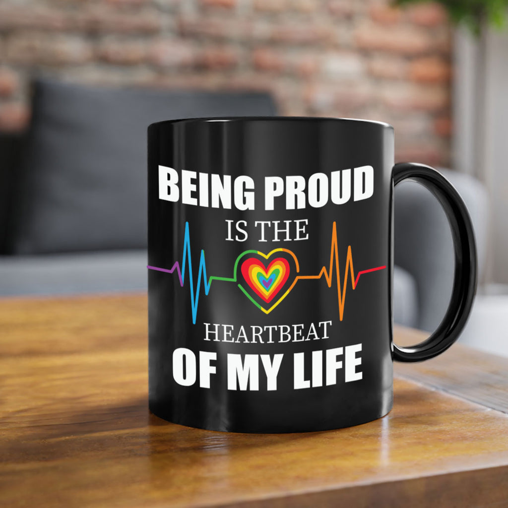 being proud is the heartbeat lgbt 158#- lgbt-Mug / Coffee Cup