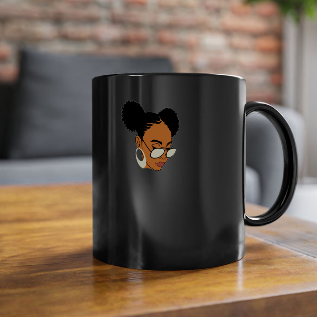 black afro 41#- Black women - Girls-Mug / Coffee Cup