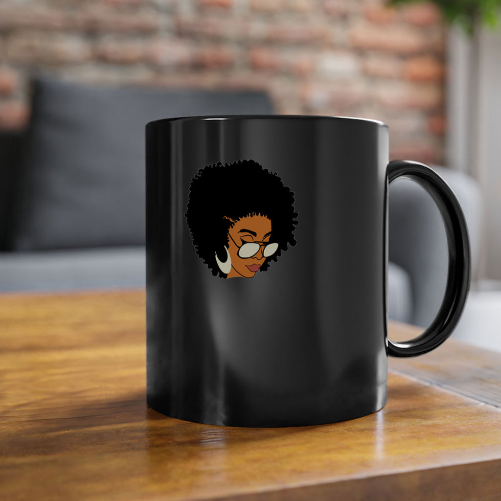 black afro 46#- Black women - Girls-Mug / Coffee Cup