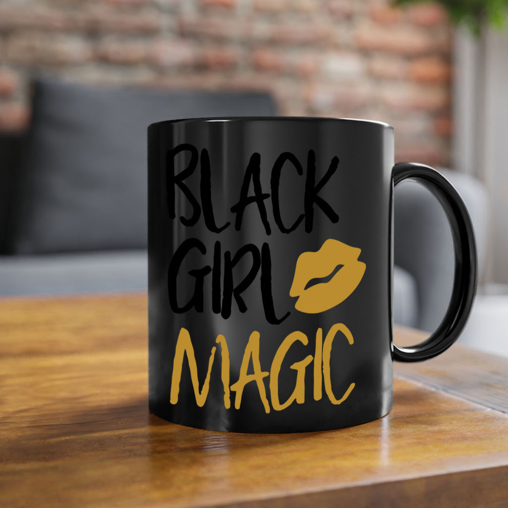 black girl magic lips cocoandbanana 245#- black words - phrases-Mug / Coffee Cup