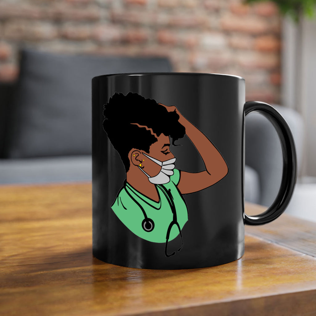black nurse 2#- Black women - Girls-Mug / Coffee Cup