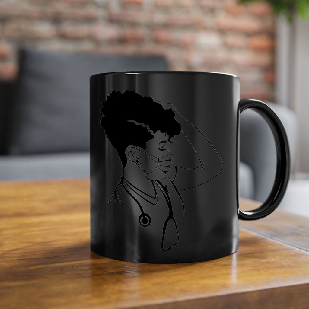 black nurse 3#- Black women - Girls-Mug / Coffee Cup