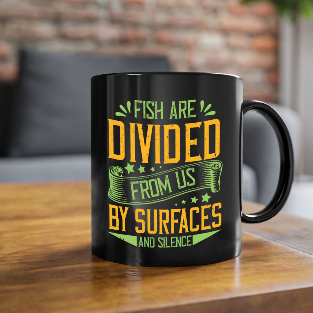 fish are divided from us by surfaces and silence 136#- vegan-Mug / Coffee Cup