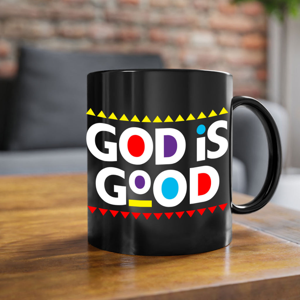 god is good 143#- black words - phrases-Mug / Coffee Cup