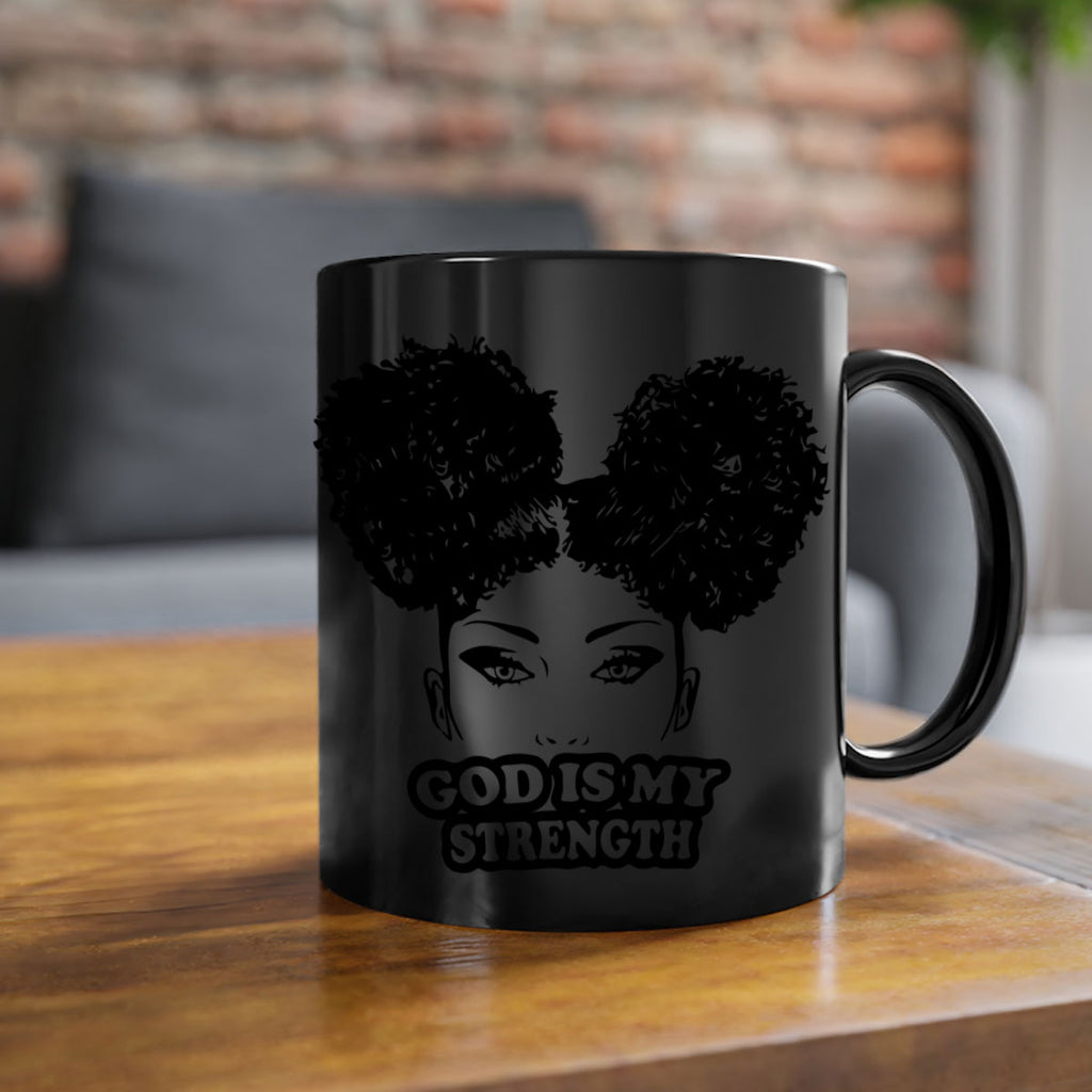 god is my strength 2#- Black women - Girls-Mug / Coffee Cup