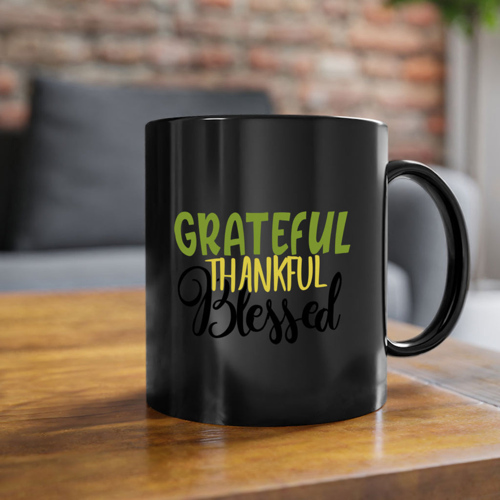 grateful thankful blessed 57#- thanksgiving-Mug / Coffee Cup