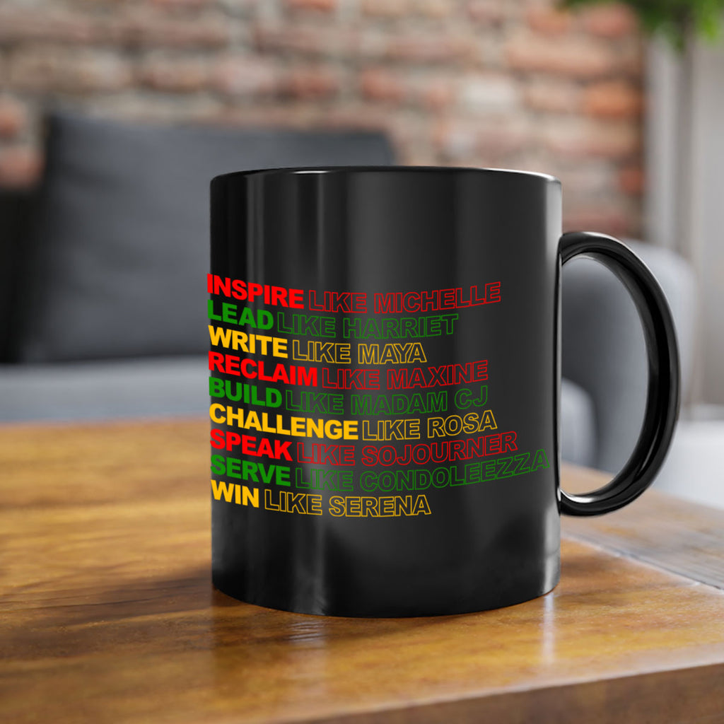 inspire like michelle 107#- black words - phrases-Mug / Coffee Cup