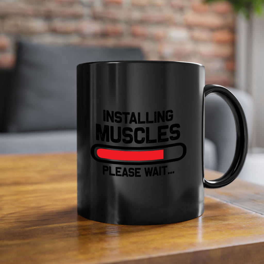 installing muscles please wait 7#- gym-Mug / Coffee Cup
