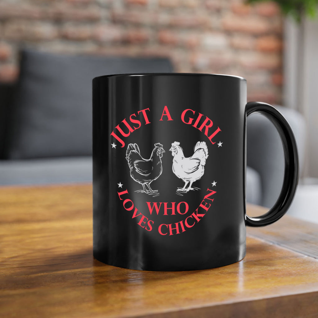 just a girl who loves chicken Style 3#- Chicken-Mug / Coffee Cup