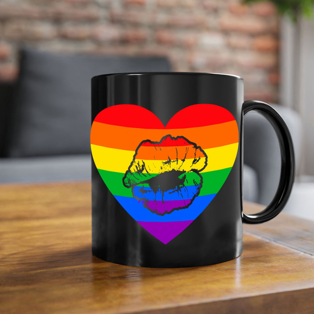 lgbt rainbow cool lip lgbt 96#- lgbt-Mug / Coffee Cup
