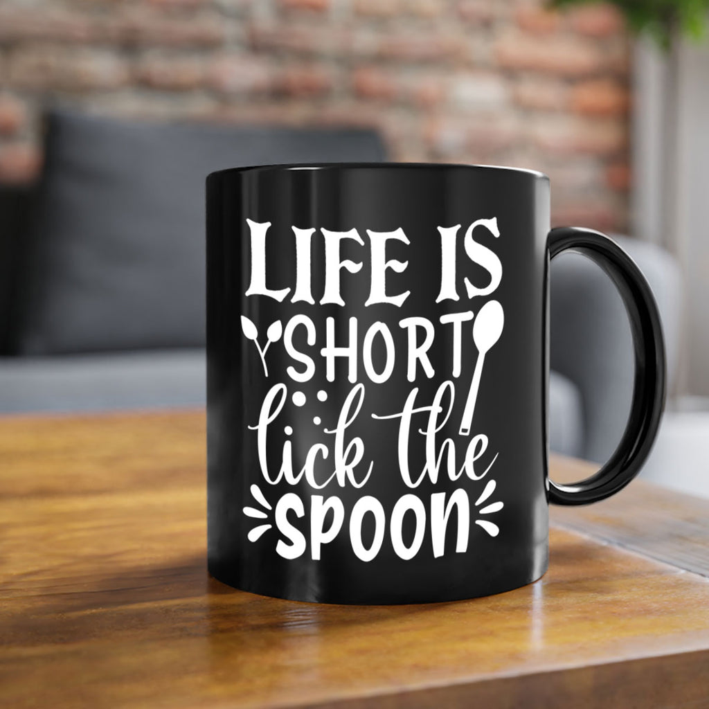 life is short lick the spoon 24#- kitchen-Mug / Coffee Cup