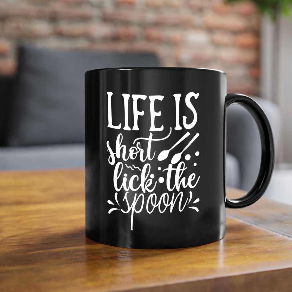 life is short lick the spoon 25#- kitchen-Mug / Coffee Cup