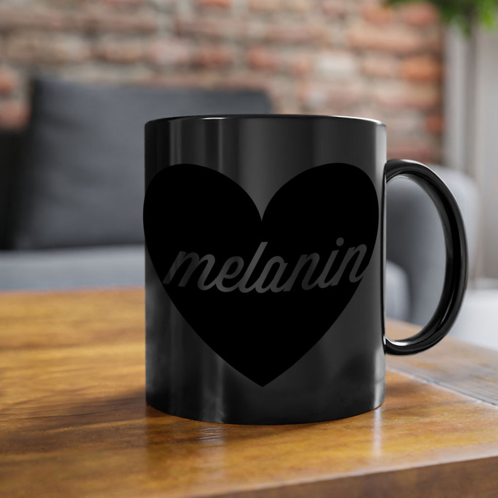 melanin loveheart 76#- black words - phrases-Mug / Coffee Cup