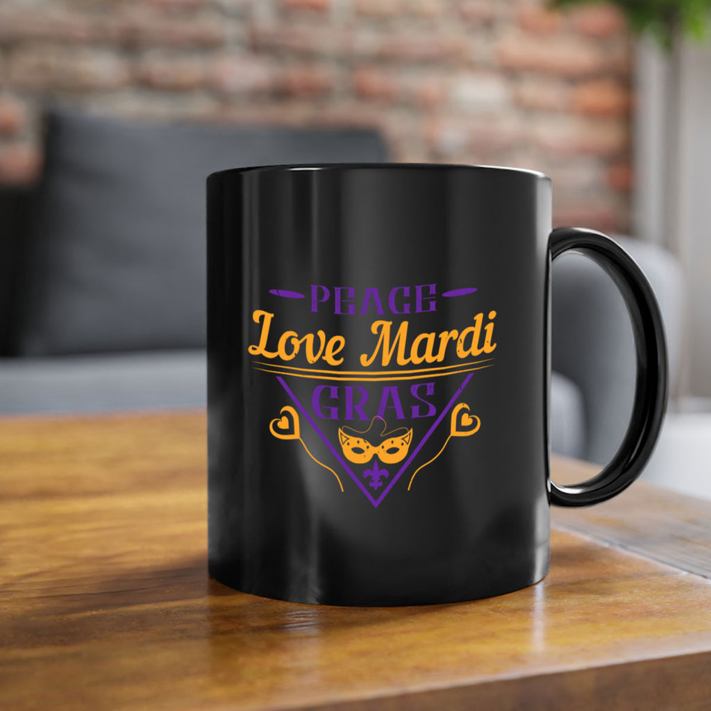 peace love mardi gras 39#- mardi gras-Mug / Coffee Cup