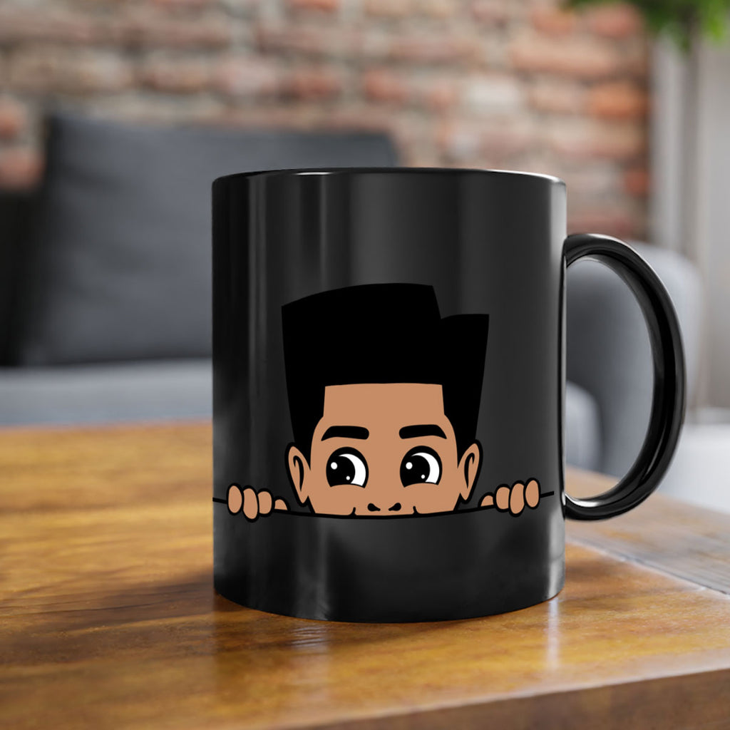 peekaboo boy 18#- Black men - Boys-Mug / Coffee Cup