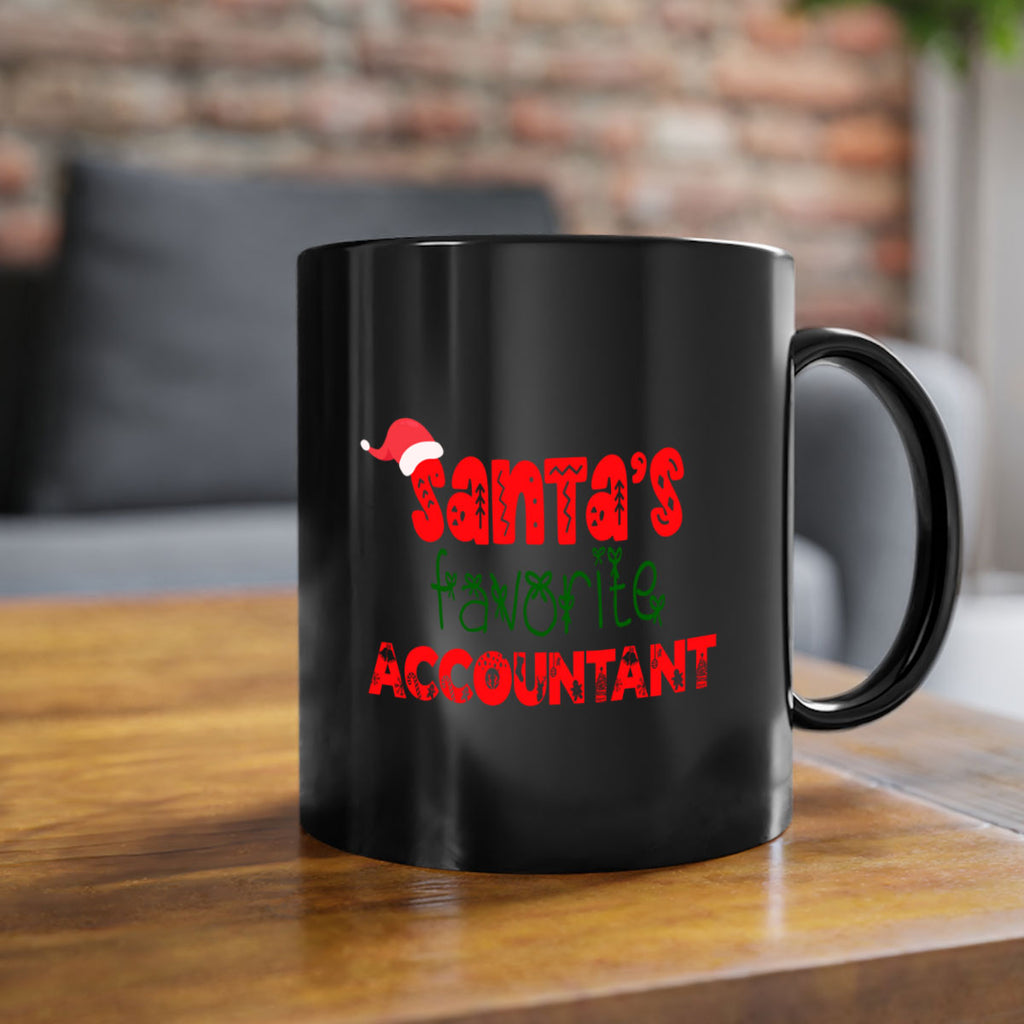 santas favorite accountant style 617#- christmas-Mug / Coffee Cup