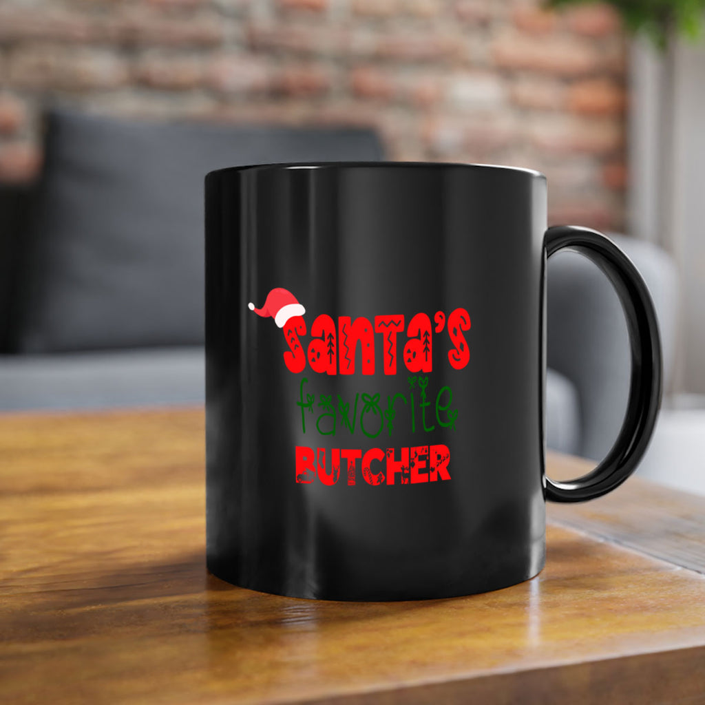 santas favorite butcher style 694#- christmas-Mug / Coffee Cup
