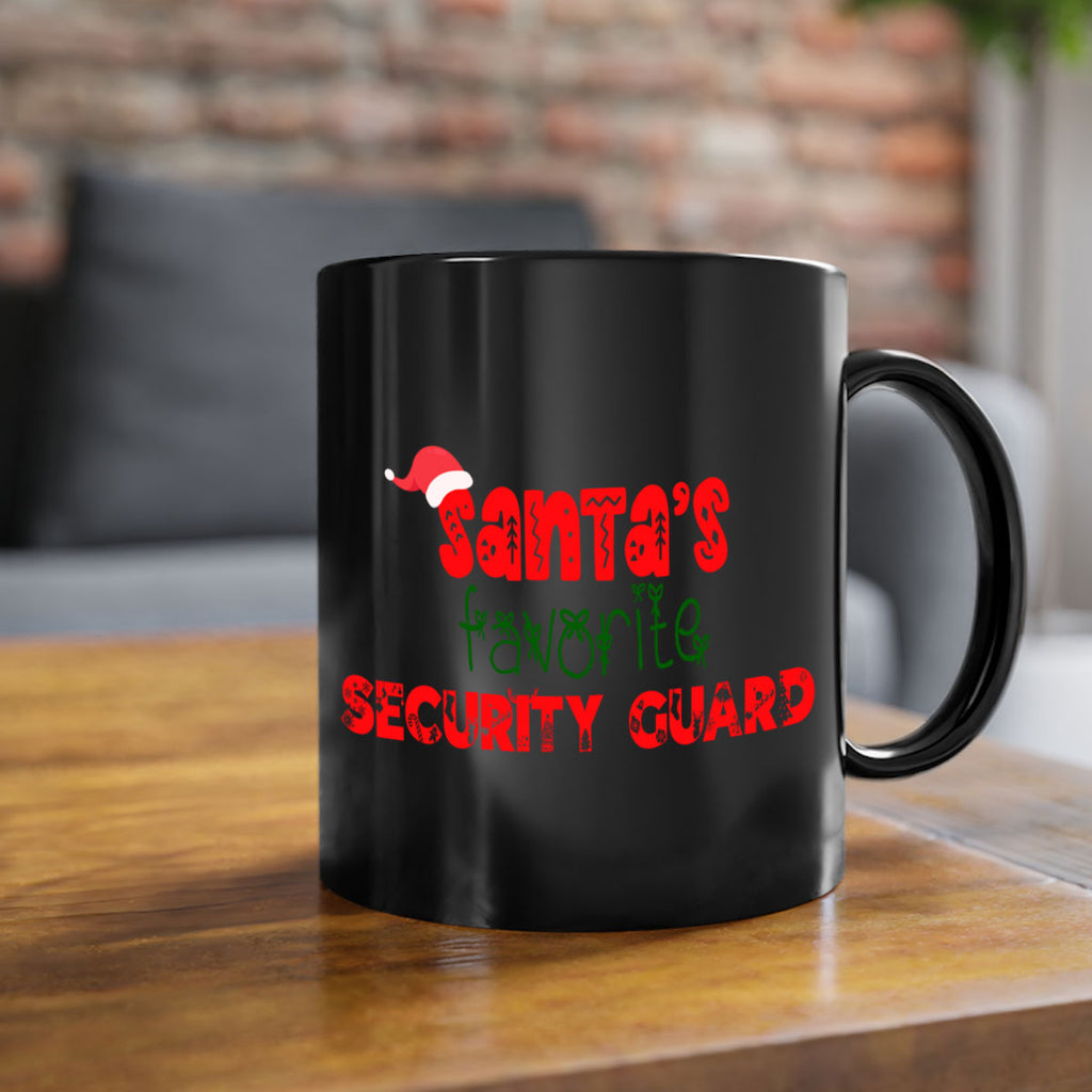 santas favorite security guard style 1074#- christmas-Mug / Coffee Cup