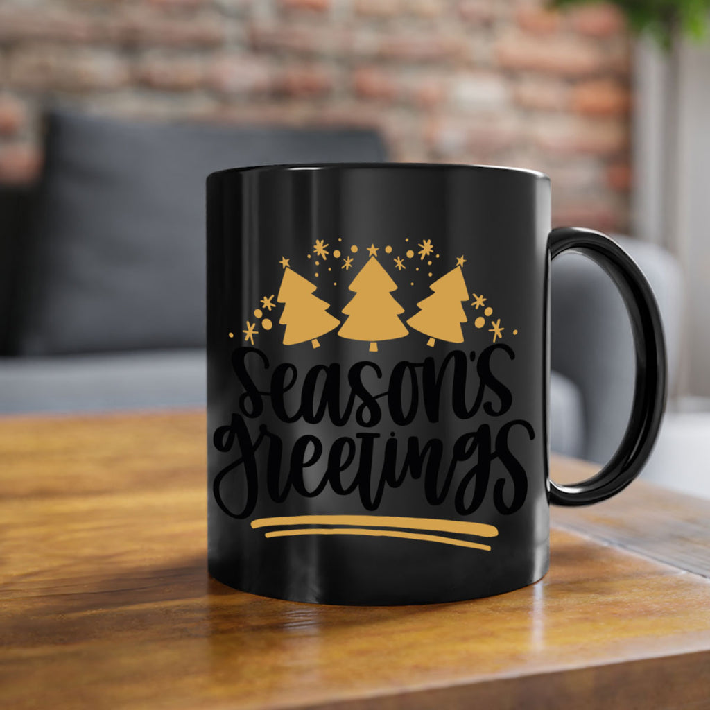 season greetings gold 51#- christmas-Mug / Coffee Cup