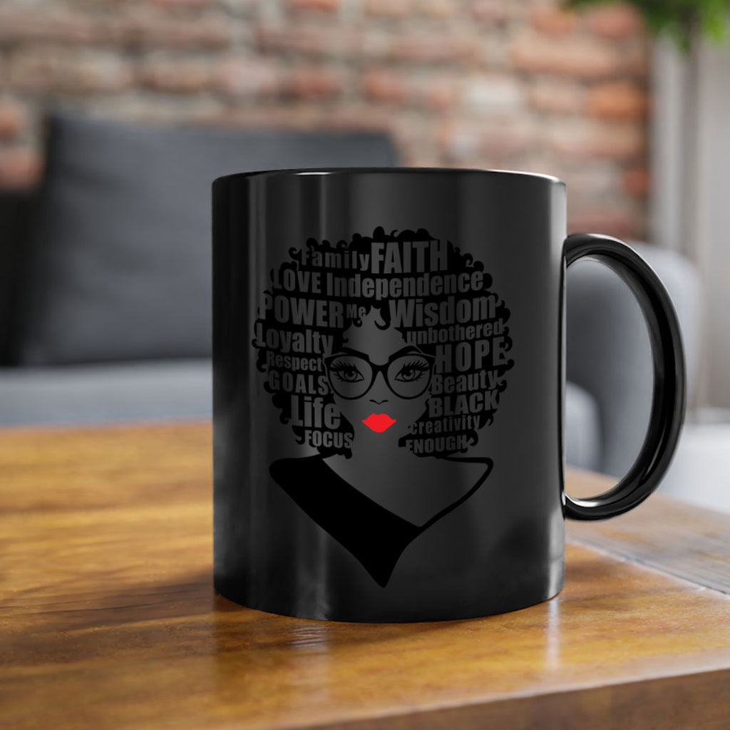she is unique 16#- Black women - Girls-Mug / Coffee Cup