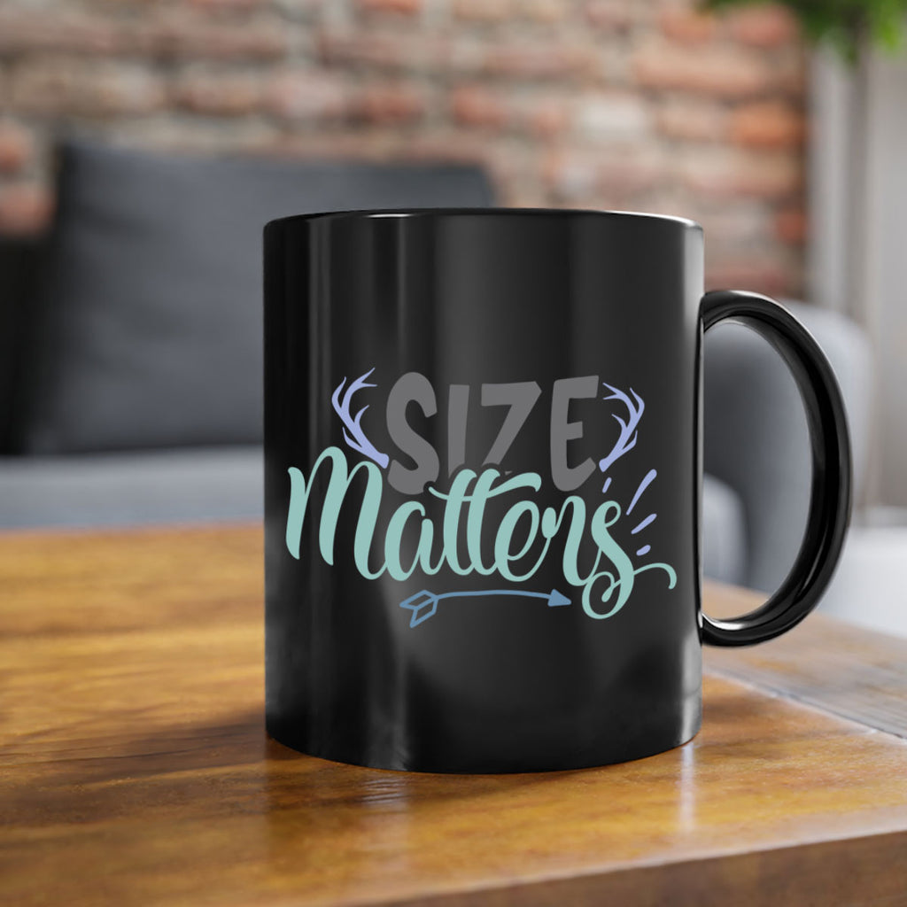 size matters 195#- fishing-Mug / Coffee Cup