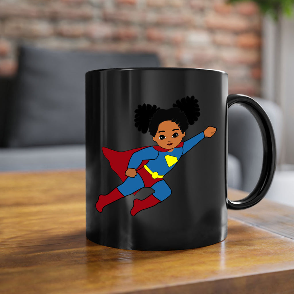 super kids girl 3#- Black women - Girls-Mug / Coffee Cup